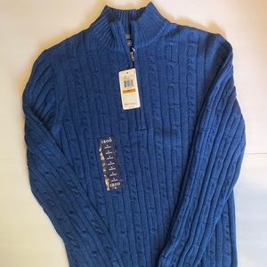 Men’s Size Small Quarter Zip Izod Sweater
